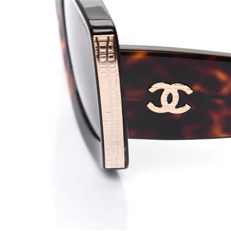 CHANEL Sunglasses: Rectangle Sunglasses, acetate & metal — 